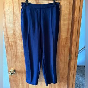 Navy “J. Crew” Tailored Front Pull On Ankle Length Pant